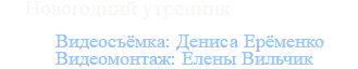 Новогодний утренник (отрывок). Видеосъёмка: Дениса Ерёменко Видеомонтаж: Елены Вильчик 